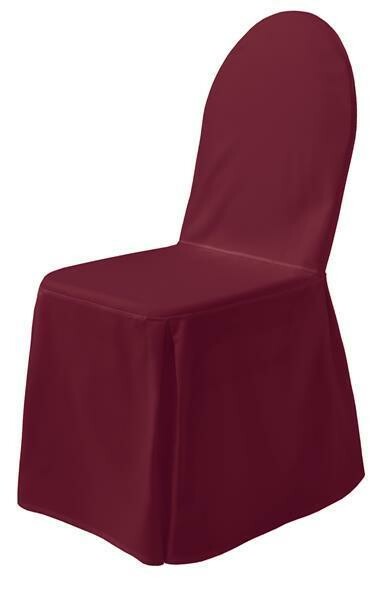 Expand BUDGET Stuhlhusse, Stuhlüberzug, Stuhlüberwurf mit Schleife Bordeaux