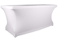 Expand Pro Tischcover, Tischhusse Stretch 110-130cm Geschlossen Weiß
