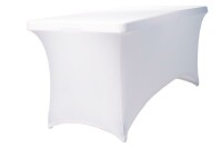 Expand Budget Tischcover, Tischhusse Stretch 170cm-190cm Weiß