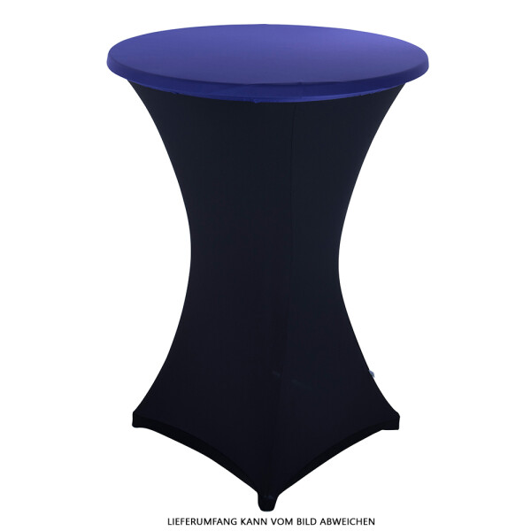Tischplattenbezug Deckel für 80cm Stehtisch Stretch Table Topper dunkellila