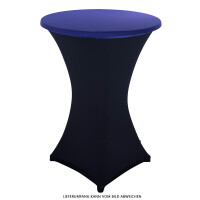 Tischplattenbezug Deckel für 80cm Stehtisch Stretch Table Topper dunkellila
