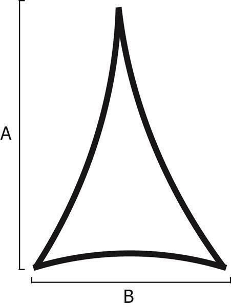 Expand Pro Spannsegel 3-Punkt Weiß Dreieck 3,0m x 1,5m