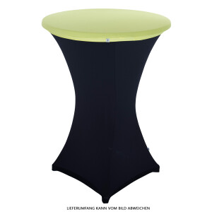Tischplattenbezug Deckel für 80cm Stehtisch Stretch Table Topper neongelb