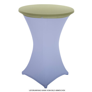Tischplattenbezug Deckel für 80cm Stehtisch Stretch Table Topper hellgrün