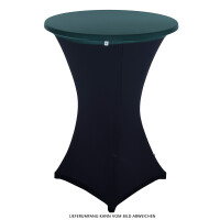 Tischplattenbezug Deckel für 80cm Stehtisch Stretch Table Topper dunkelgrün
