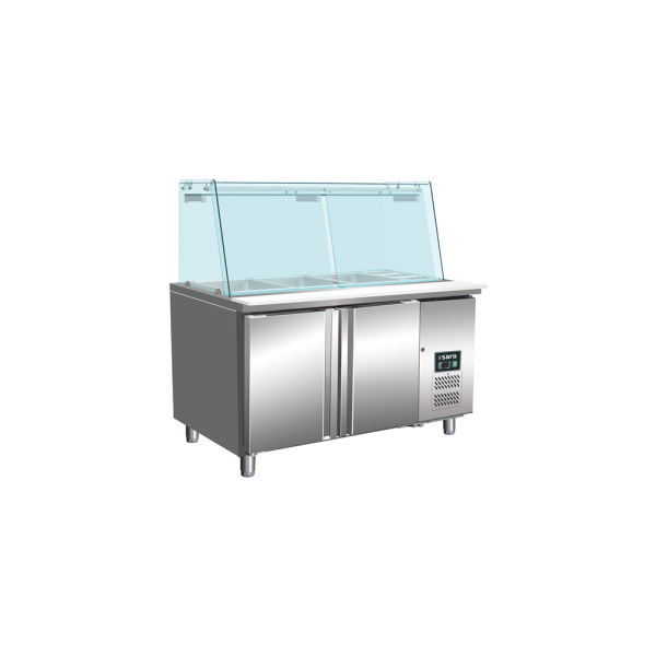 Kühltisch mit Glasaufsatz Modell SG 2070