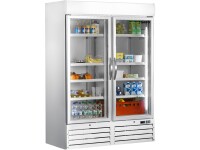 Kühlschrank mit 2 Glastüren - weiß, Modell G 920
