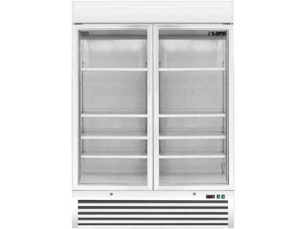 Tiefkühlschrank mit 2 Glastüren, Modell D 920 - weiß