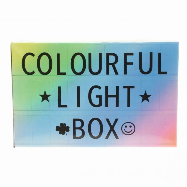 LED Leuchtkasten Colour Mix mit Farbwechsel und inkl. Buchstaben