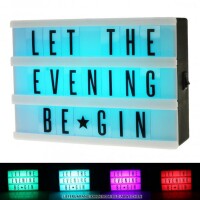 LED Leuchtkasten "Colour Mix" mit Farbwechsel und inkl. Buchstaben