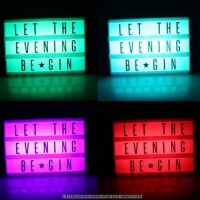 LED Leuchtkasten "Colour Mix" mit Farbwechsel und inkl. Buchstaben