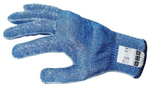 Schnittschutzhandschuh (blau)extra schwer, Größe L, einzeln