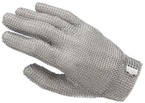 Stechschutzhandschuh, aus 0,55 mm Edelstahldraht