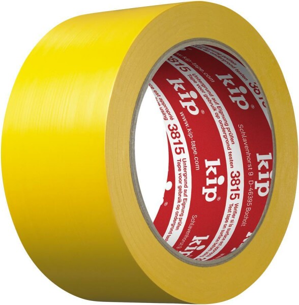 3815 Kip PVC-Schutzband - Tanzboden-Klebeband, 50mm Breit, Gelb, 33M