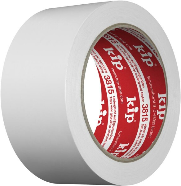 3815 Kip PVC-Schutzband - Tanzboden-Klebeband, 50mm Breit, Weiß, 33M