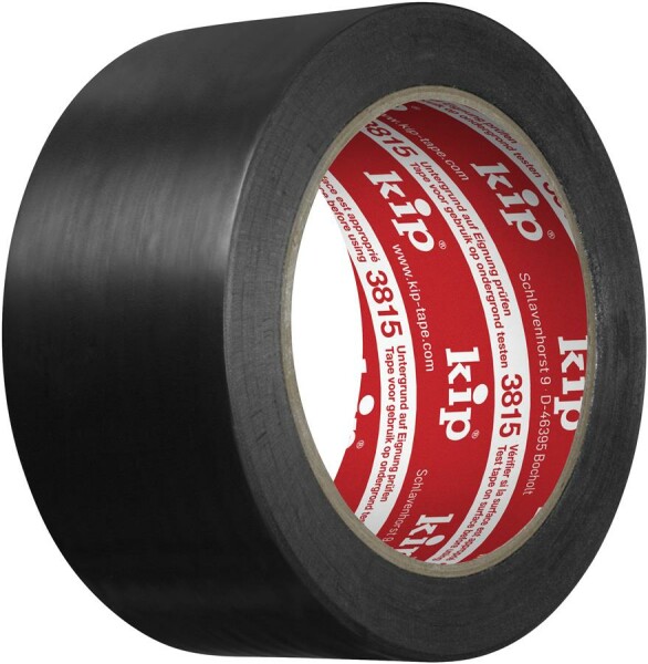 3815 Kip PVC-Schutzband - Tanzboden-Klebeband, 50mm Breit, Schwarz, 33M