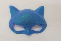 Maske Katze Party Fotoboxzubehör Blau