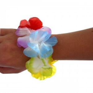 12 x Blumenkette "Hawaii-Armband ; Haarband"