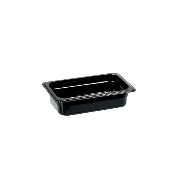 Gastronormbehälter, Polycarbonat, schwarz, GN 1/4 (65 mm)