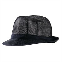 Trilby Hut mit Haarnetz dunkelblau Größe M