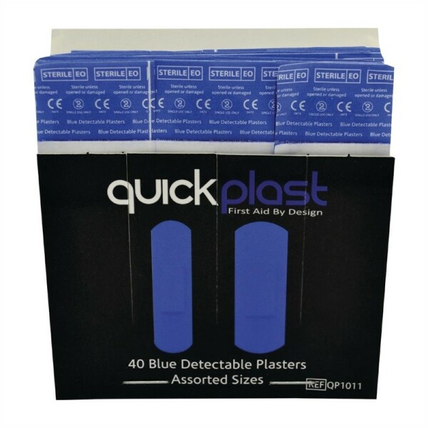 Quickplast blaue Pflaster (40 Stück)