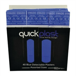 Quickplast blaue Pflaster (40 St&uuml;ck)