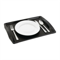 Olympia Kristallon Fast-Food-Tablett schwarz 42 x 30,5cm