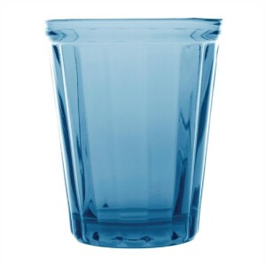 Olympia Cabot getafelte Glas Tumbler blau 26cl (6 Stück) (6 Stück)