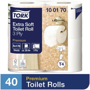 Tork extra weiches Toilettenpapier 3-lagig (40...