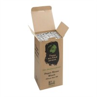 Fiesta Green Kompostierbare Papiertrinkhalme schwarz (250 Stück)