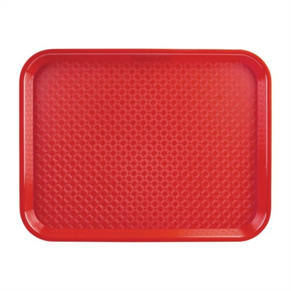 Olympia Kristallon Fast-Food-Tablett rot 34,5 x 26,5cm