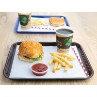 Olympia Kristallon Fast-Food-Tablett braun 34,5 x 26,5cm