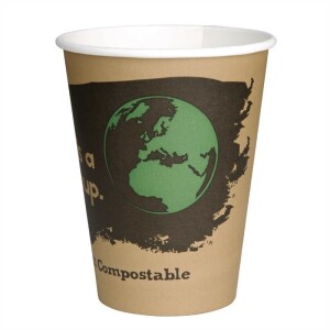 Fiesta Green kompostierbare Heißgetränkebecher Einwand 22,5cl 1000er Pack (1000 Stück)