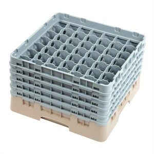 Cambro Gläserspülkorb beige mit 49 Fächern...