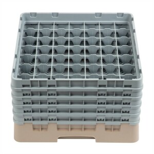 Cambro Gläserspülkorb beige mit 49 Fächern...