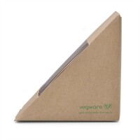 Vegware Kompostierbare Pappboxen für Sandwichecken (500 Stück)
