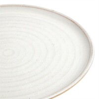 Olympia Canvas runder Teller mit schmalem Rand weiß 26,5cm (6 Stück)