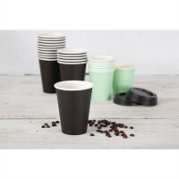 Fiesta Coffee To Go Becher 230ml schwarz x50 (50 Stück)