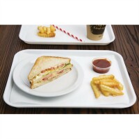 Olympia Kristallon Fast Food-Tablett weiß 34,5 x 26,5cm