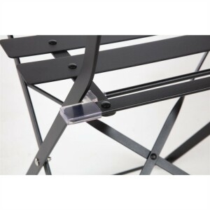 Bolero klappbare Terrassenstühle Stahl schwarz (2...
