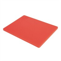 Hygiplas LDPE Schneidebrett rot 30,5x22,9x1,2cm