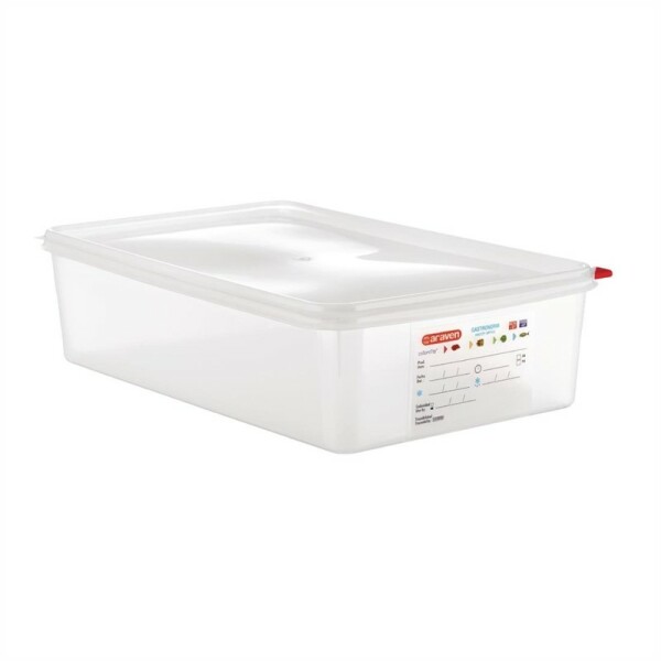 Araven GN1/1 Lebensmittelbehälter mit Deckel 13,7L (4 Stück)