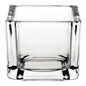 Olympia quadratische Teelichthalter Glas klar  (6...