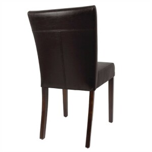 Bolero Esszimmerstühle mit breiter Rückenlehne Kunstleder dunkelbraun (2 Stück)