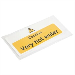 Vogue Warnschild Caution - Very hot water Sehr heißes Wasser