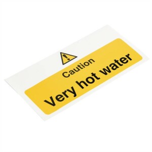 Vogue Warnschild "Caution - Very hot water"...