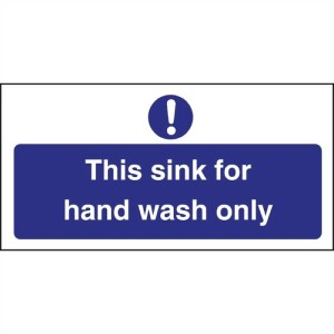 Vogue Hinweisschild "This sink for hand wash...