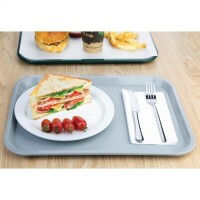 Olympia Kristallon Fast-Food-Tablett grau 41,5 x 30,5cm