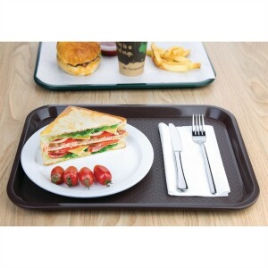 Olympia Kristallon Fast-Food-Tablett braun 41,5 x 30,5cm