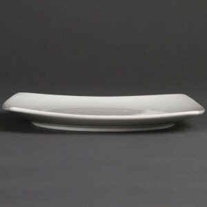 Olympia Whiteware abgerundete quadratische Teller 18,5cm (12 Stück)